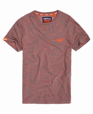 Superdry Orange Label Vintage Embroidery Férfi Pólók Korall/Szürke | DXCIO4253